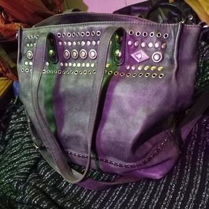 Patricia Nash Leather Satchel Handbag